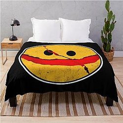 Smile Horror Throw Blanket