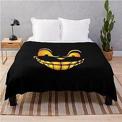 Devil smile throw blanket