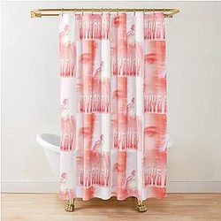 Skye Riley Glitched Shower Curtain