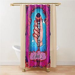 Smile Poster Shower Curtain