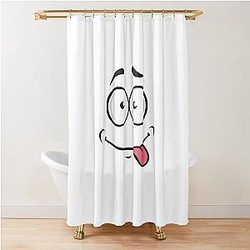 Cute Essential Face Smile Shower Curtain