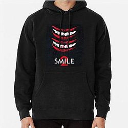 Aesthetic Smile Horror Graphic Pullover Hoodie