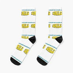 Smile Ask Me to Make You Smile Socks