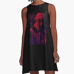 BLOOD ON WHITE SATIN A-line Skye Riley Dress