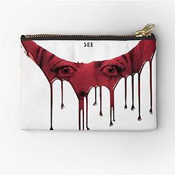 Aesthetic Smile Horror Graphic Zipper Pouch