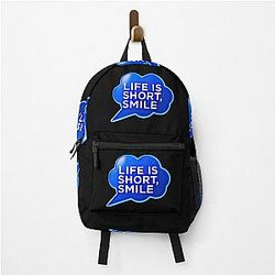Life is Short Smile Backpack