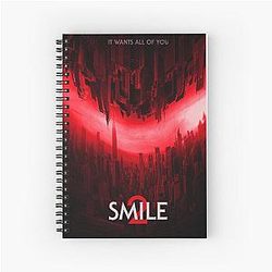 Aesthetic Smile Horror Graphic Spiral Notebook