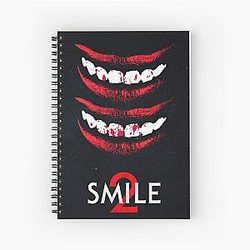 Aesthetic Smile Horror Movies Graphic Spiral Notebook