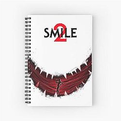 Aesthetic Smile Horror Graphic Spiral Notebook
