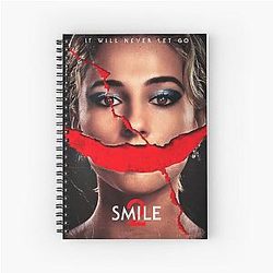 Aesthetic Smile Horror Graphic Spiral Notebook