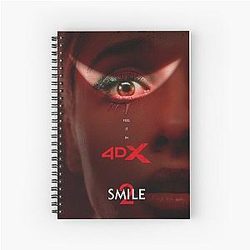 Aesthetic Smile Horror Graphic Spiral Notebook
