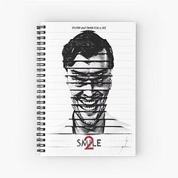 Aesthetic Smile Horror Graphic Spiral Notebook