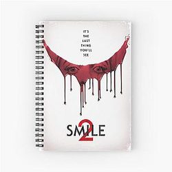 Aesthetic Smile Horror Graphic Spiral Notebook