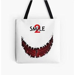 Aesthetic Smile Horror Movies Graphic Print Tote Bag