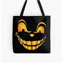 devil smile tote bag