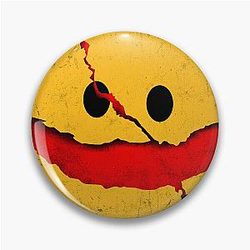 Smile Horror Emote Pin
