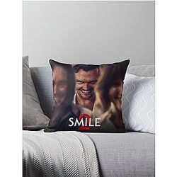 Aesthetic Smile Horror Graphic Throw Pillow