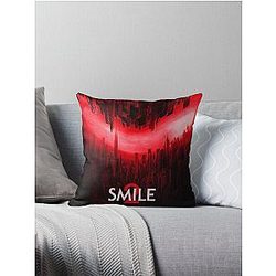 Aesthetic Smile Horror Graphic Throw Pillow