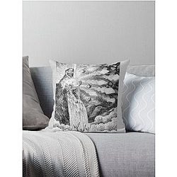 Smite the rock Throw Pillow