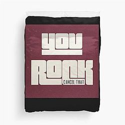 Smite You Rock Cancel Duvet Cover