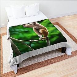 Tropical Monkey In Echo Paradise Joy Smite Comforter