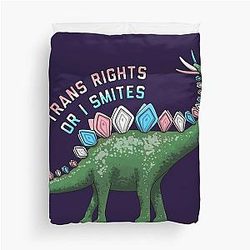 Trans Rights or I Smite Duvet Cover