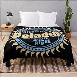 Smite Makes DnD Paladin Print Throw Blanket