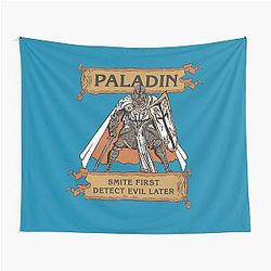 Tabletop RPG Paladin Smite First Detect Evil Later Tapestry