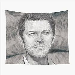 Castiel Smite Angel Tapestry