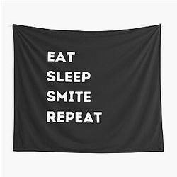 Eat Sleep Smite Repeat Tapestry