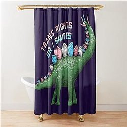 Trans Rights or I Smites Shower Curtain