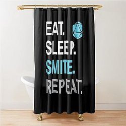 D and D Paladin Smite Shower Curtain