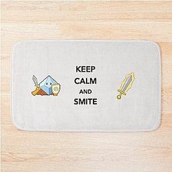 Paladin Keep Calm and Smite Bath Mat