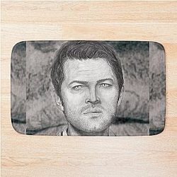 Castiel Smite Angel Bath Mat
