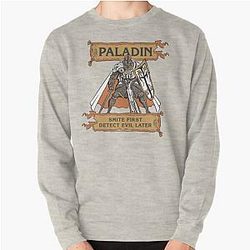 Tabletop RPG Paladin Smite, Detect Evil Pullover Sweatshirt