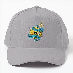 Tabletop RPG Paladin Smite First Detect Evil Baseball Cap