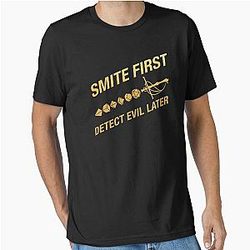 Smite Evil Later Funny Essential T-Shirt