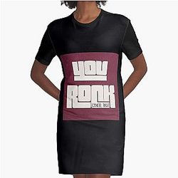 Smite You Rock Graphic T-Shirt Dress