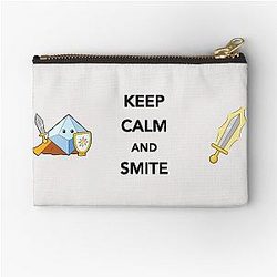 Paladin Keep calm and smite Zipper Pouch