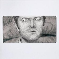 Castiel Smitey Angel Desk Mat