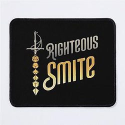Righteous Paladin Dice Sword Mouse Pad