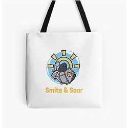 Smite and Soar Pigeon Paladin Class All Over Print Tote Bag