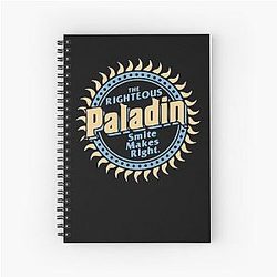 Smite Makes Right DnD Paladin Spiral Notebook