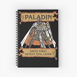 Tabletop RPG Paladin Smite Notebook