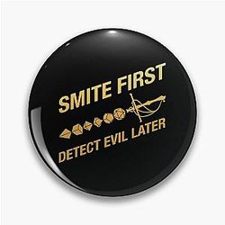 Smite Evil Paladin Pin