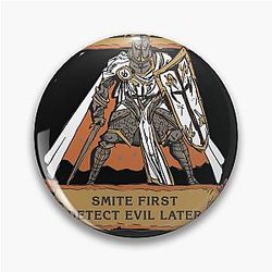 Tabletop RPG Paladin Smite Pin