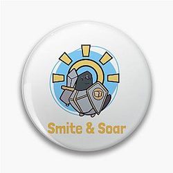 Smite Soar Pigeon Paladin Class Pin