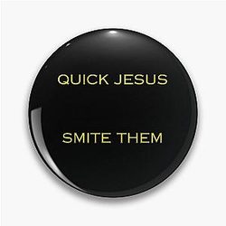 Smite Jesus Pin