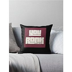 Smite You Rock! Cancel Throw Pillow