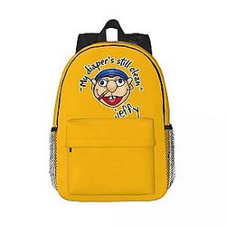 Yellow Jeffy My Diaper's Still Clean PTTT2307  SML Backpacks
